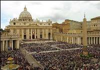 St. Peter's is likely the largest Christian church in the world and can hold over 60,000 people.   